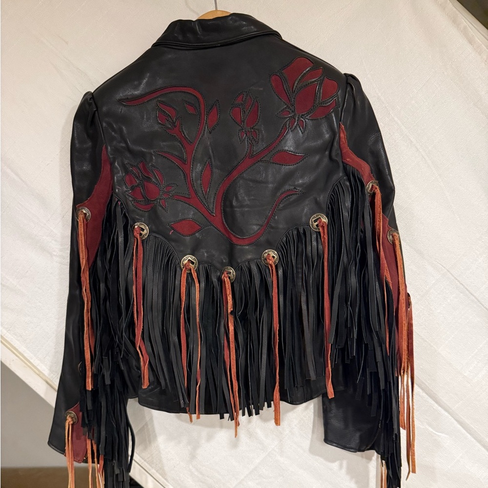 Women’s Leather Fringe Jacket